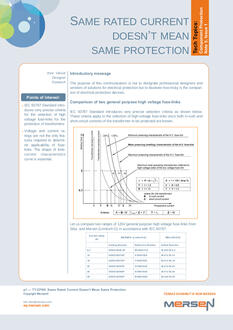 Cover of CPN5 - Same Rated Current Doesn't Mean Same Protection - Tech Topic