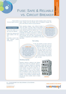Cover of SC2 - Fuse Safe and Reliable Vs Circuit Breaker EN - Tech Topic