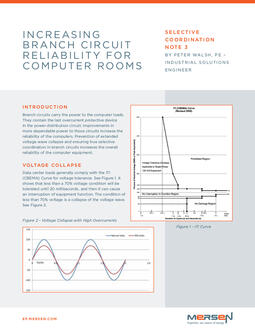 Cover of SC3 - Branch Circuit Reliability for Computer Rooms - Tech Topic