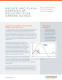 Cover of Reduce Arc Flash Energies by Reducing Fuse Ampere Rating