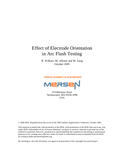 Cover of Effect of Electrode Orientation in Arc Flash Testing - White Paper